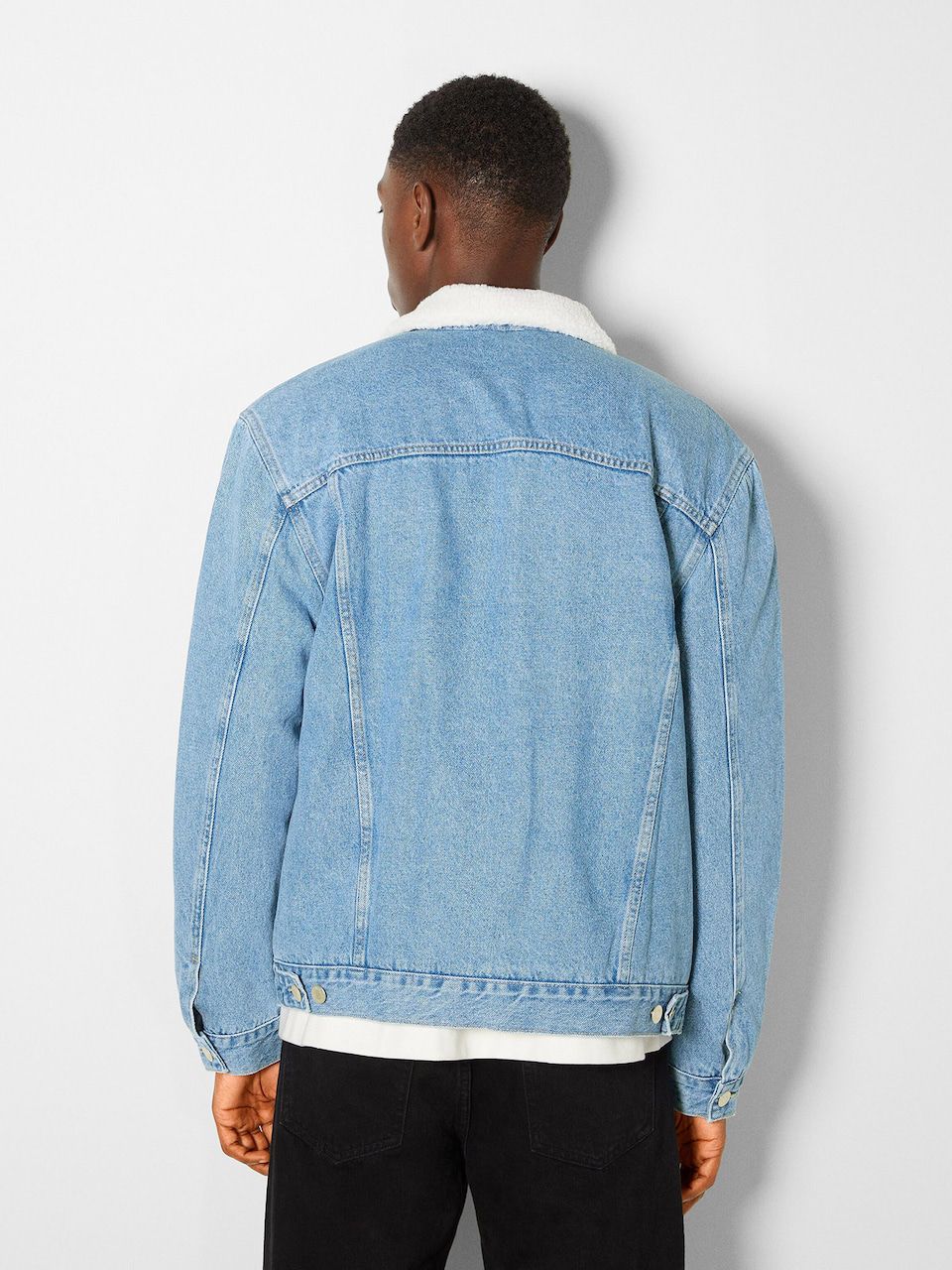 Bershka Fur Denim Jacket – Premium Winter Layer