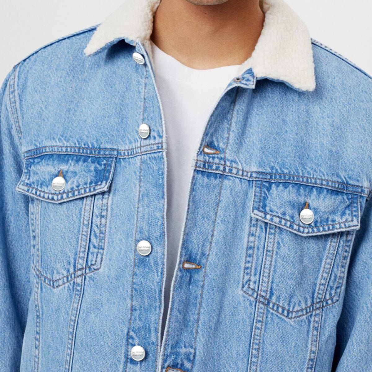 Bershka Fur Denim Jacket – Premium Winter Layer
