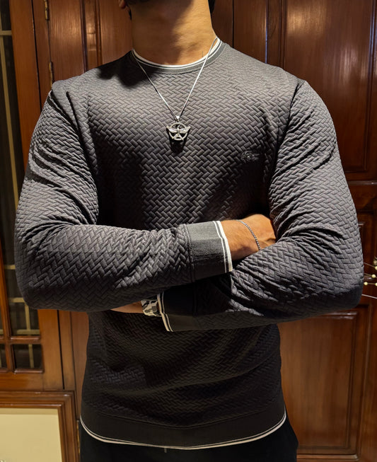 LCST Premium Textured Sweatshirt– Winter Edition-Charcoal