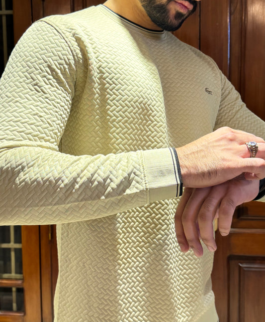 LCST Premium Textured Sweatshirt - Winter Edition-Beige